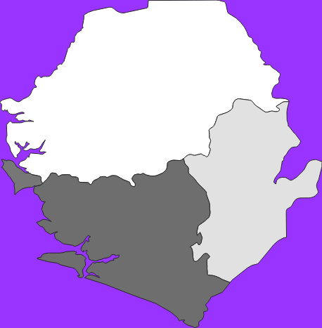 Sierra Leone elevation map